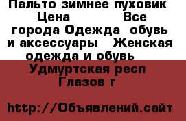 Пальто зимнее пуховик › Цена ­ 2 500 - Все города Одежда, обувь и аксессуары » Женская одежда и обувь   . Удмуртская респ.,Глазов г.